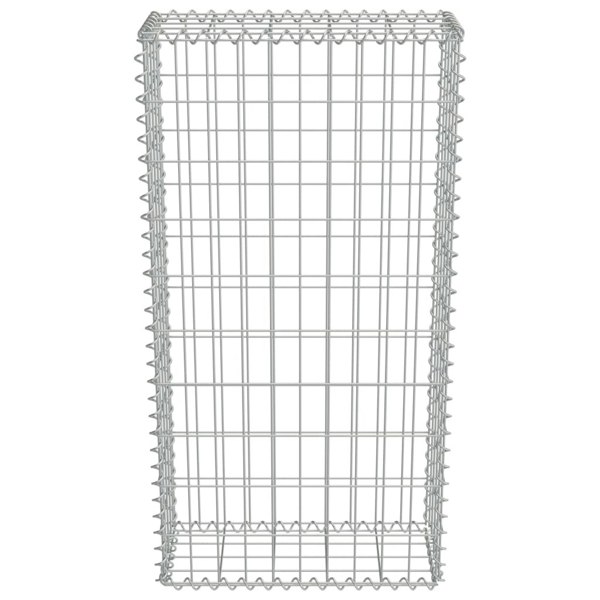 Berkfield Gabion Wall with Covers Galvanised Steel 50x20x100 cm
