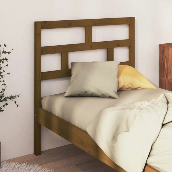 Berkfield Bed Headboard Honey Brown 81x4x100 cm Solid Wood Pine
