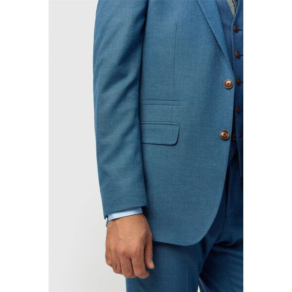 Antique Rogue Regular Fit Blake Blue Texture Jacket