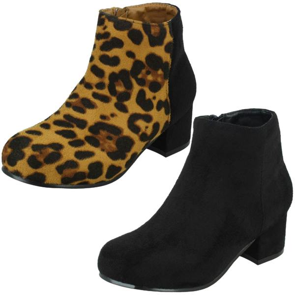 Spot On Girls Spot On Heeled Ankle Boots
