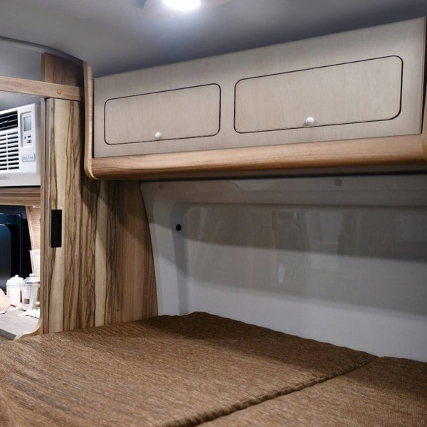 Monstershop Overhead Camper Cabinet With Black Trim – 120cm x 35cm x 35cm