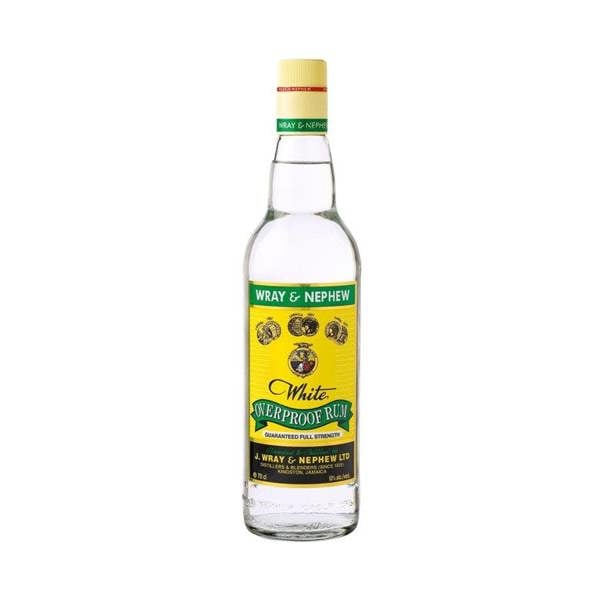 Wray & Nephew Overproof Jamaican White Rum 63% 70cl
