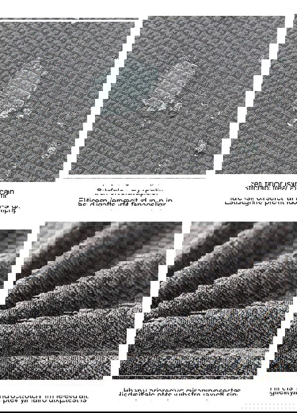 Anyseat Chair Cover Black Corn Kernels Waterproof Universal Size for Dining Room Stretch Seat Slipcovers