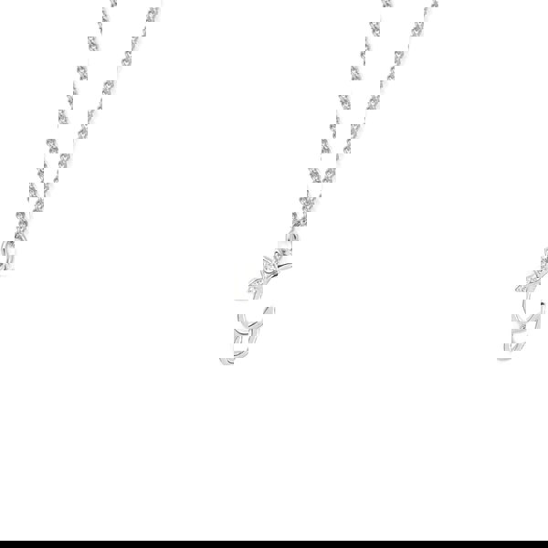 Say It With Dainty Winged Initial Charm Necklace - Sterling Silver