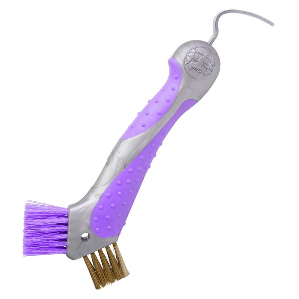 Imperial Riding IRH Horse Hoof Pick & Brush - Royal Purple