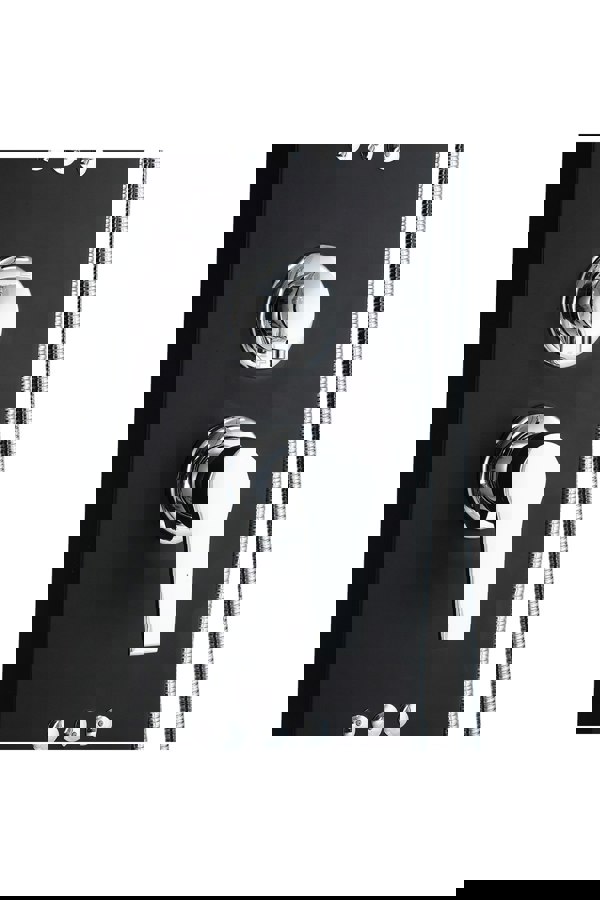 Living and Home Stainless Steel Shower Panel with LED Temperature Display and Hand Shower