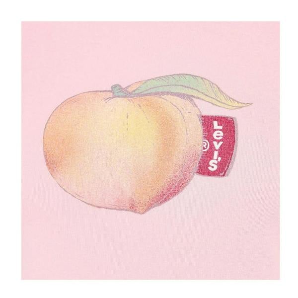 Levis Womens/Ladies Criss Cross Peach Boxy T-Shirt - Pink/Peach - 