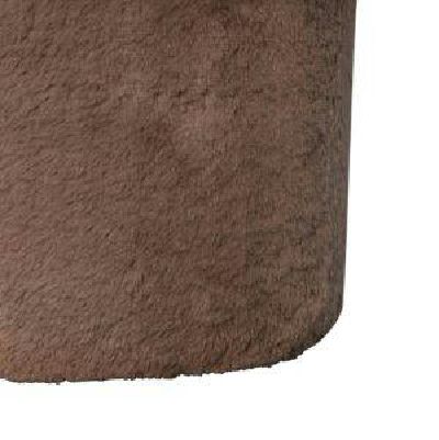 Wyld Haus Pont Aven Grey Faux Fur Mushroom Footstool