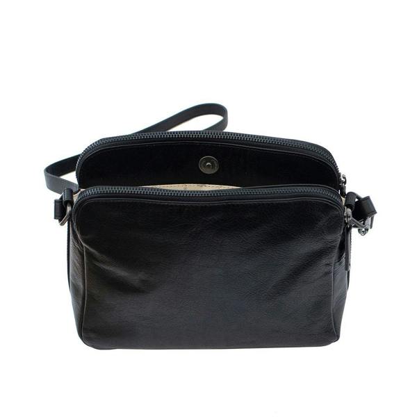 PRIMEHIDE Orion Leather Handbag Double Zipper