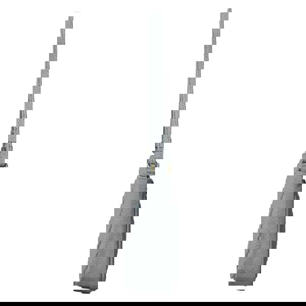 Assots London 'ZARA' Cashmere Blue Soft Pebble Grain Real Leather Baguette Shoulder Bag