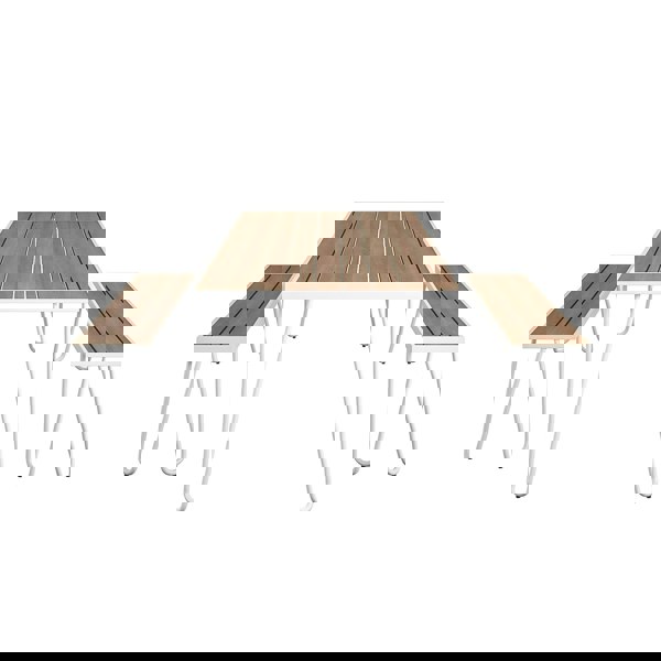 Dorel Home Paulette Table and Bench Set in White