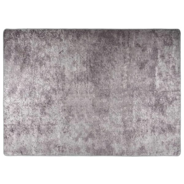 Berkfield Rug Washable 120x180 cm Grey Anti Slip