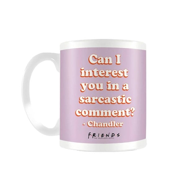 Friends Chandler Quote Mug - White/Pink