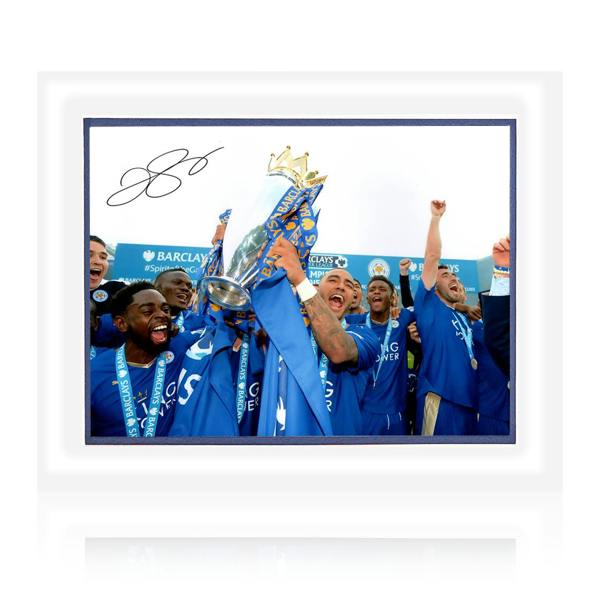 Danny Simpson Signed Leicester City Image Deluxe Mount