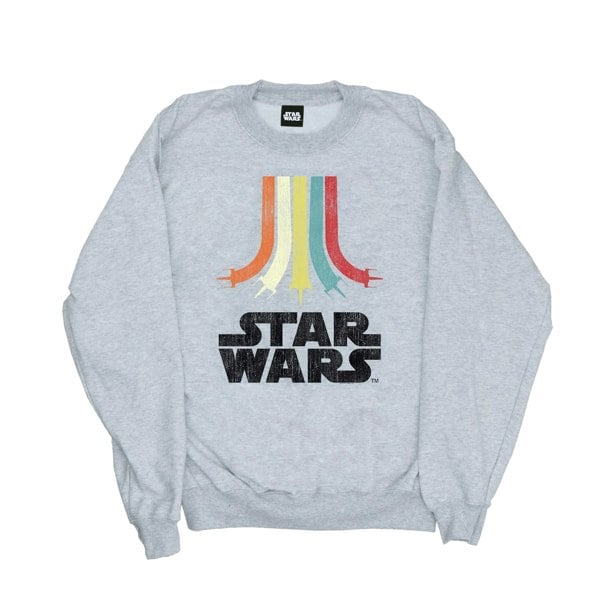 Star Wars Boys Retro Rainbow Sweatshirt - Sports Grey