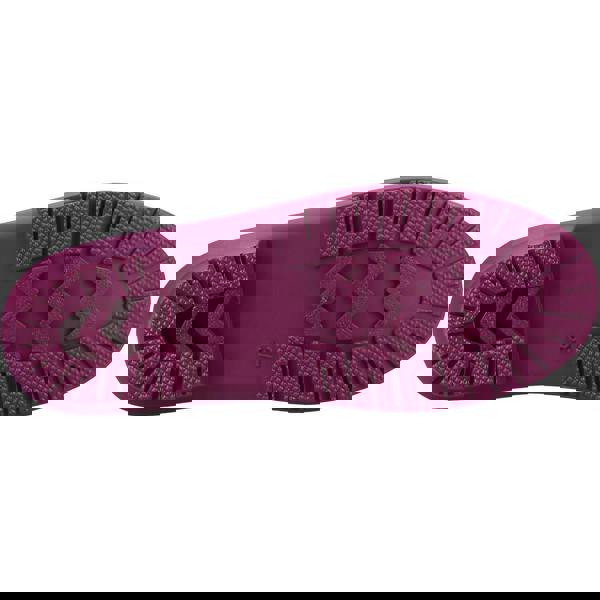 Cotswold Grosvenor Womens Pull On Ankle Wellie Wellington, close-up view of the sole showing the textured grip pattern and durable construction.