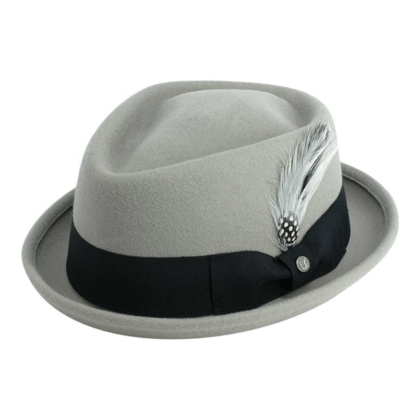 Gamble & Gunn 'New Orleans' – Light Grey/ Black Ribbon