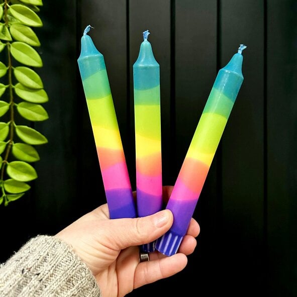 Love Frankie Rainbow Candle