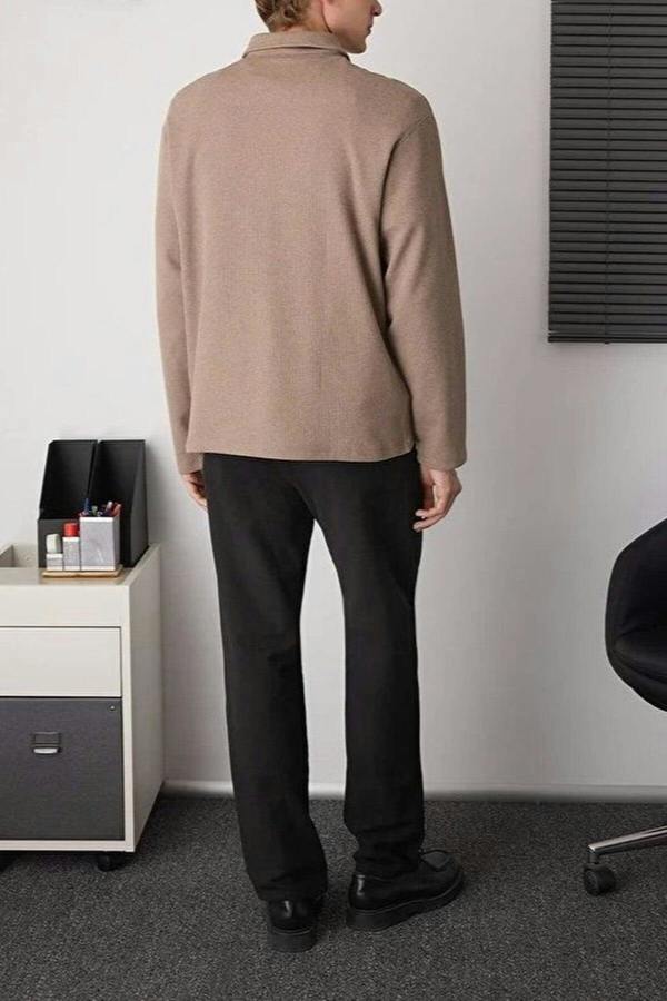 WOVCOR Polo Neck Men's Sweatshirt
