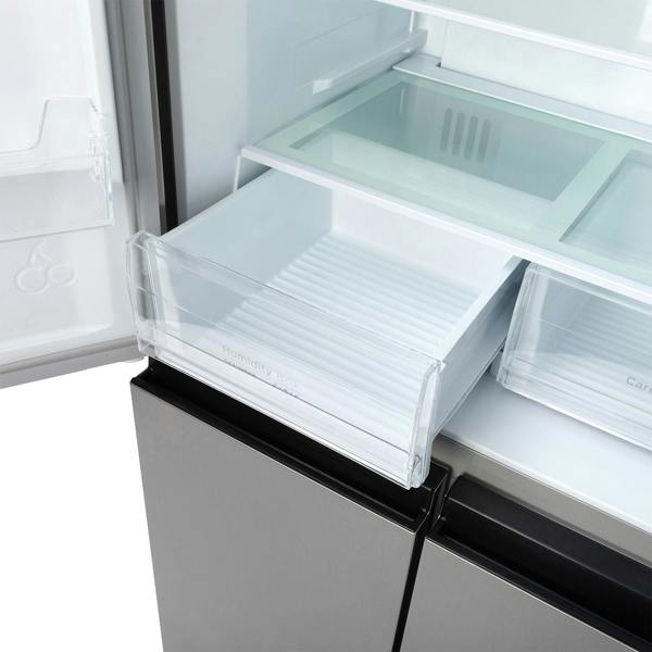 Willow 415L American Style Fridge Freezer WSBES4MDX - Inox