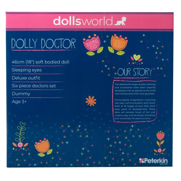 Dolls World Dolly Doctor 46cm Soft Bodied Doll - For ages 3+