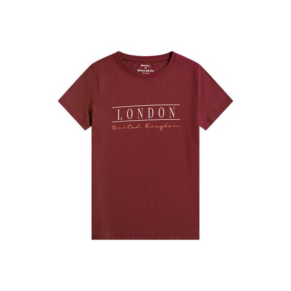 Mountain Warehouse Mens London Short-Sleeved T-Shirt - Burgundy