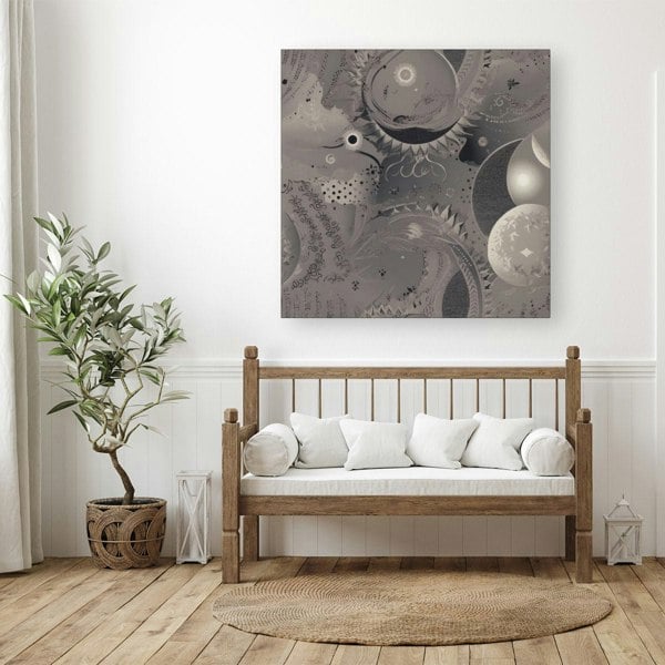 Warren Reed Abstract Moon Shapes Canvas