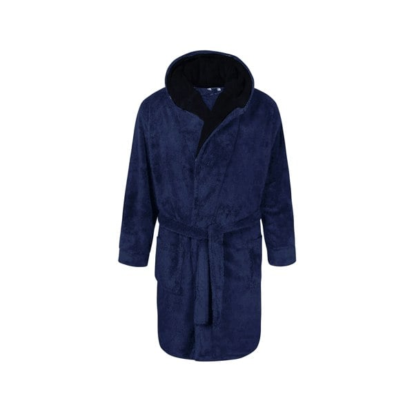 Duke Mens D555 Newquay Hooded Kingsize Dressing Gown - Navy