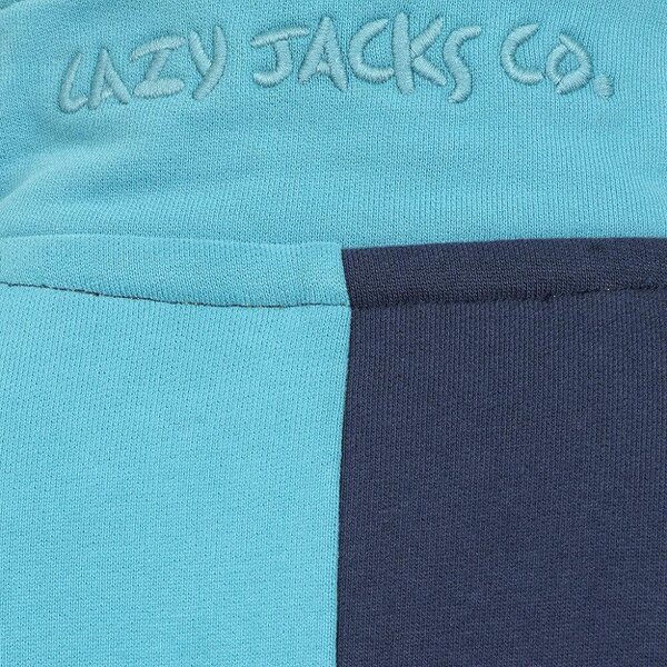 Lazy Jacks LJ720 - Quartered Sweatshirt - Peacock/Storm