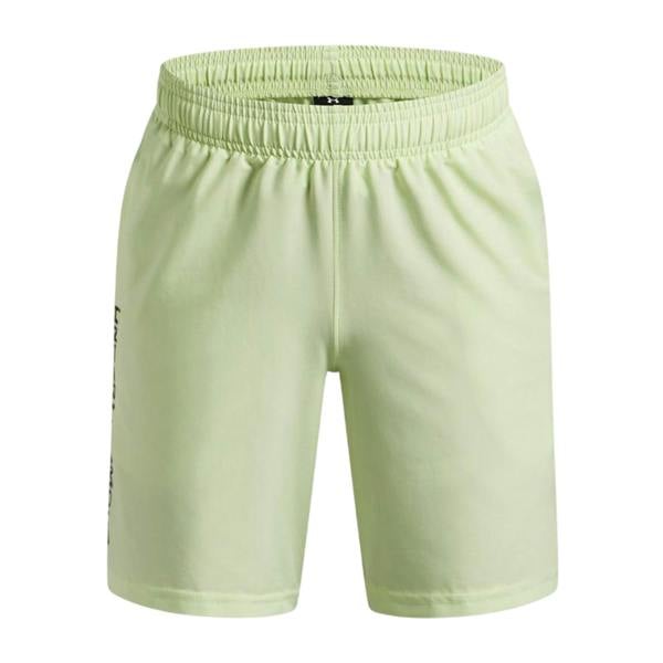 Under Armour Boys Tech Woven Wordmark Shorts - Light Green - 