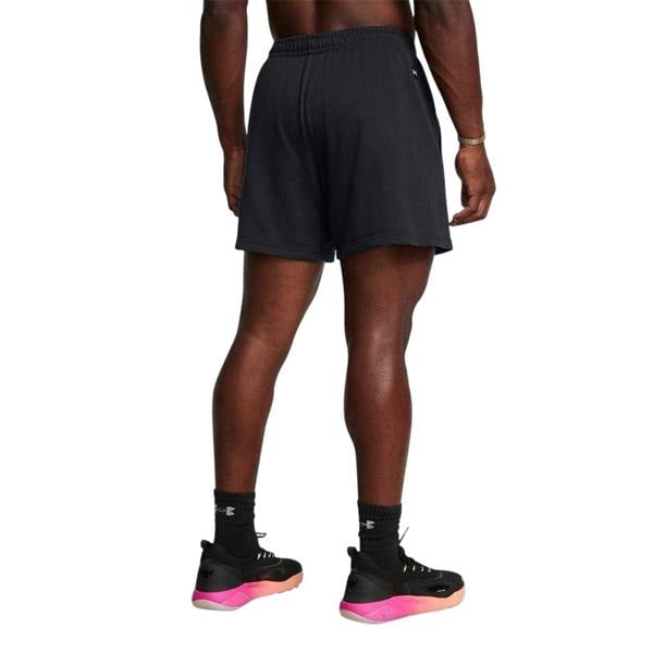 Under Armour Mens Project Rock Terrycloth Shorts - Black - 