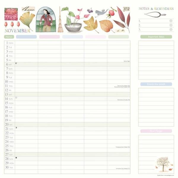 Judith Glover, Garden Days Mum's Household Family Planner 2027, Family Planners, Month To View, Lifestyle, Gift