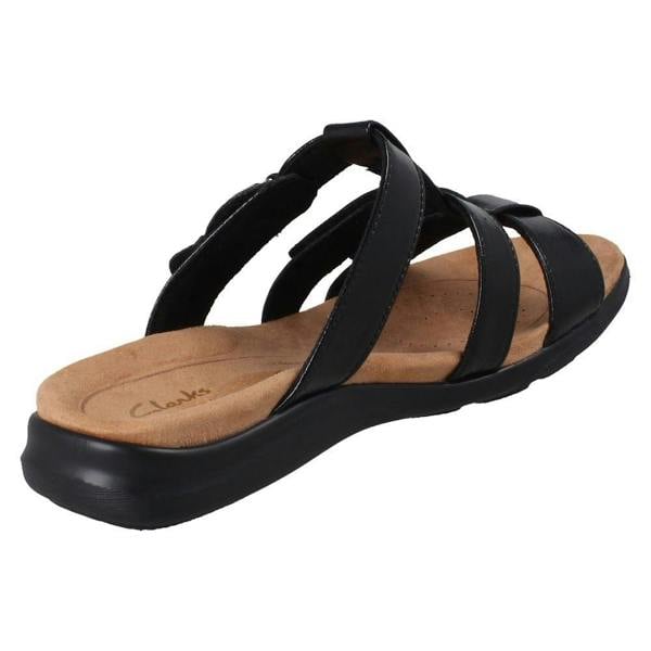 Clarks Ladies Clarks Triple Strap Summer Sandals Kitly Pearl