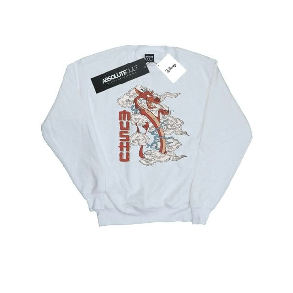 Disney Mens Mulan Mushu Dragon Sweatshirt - White