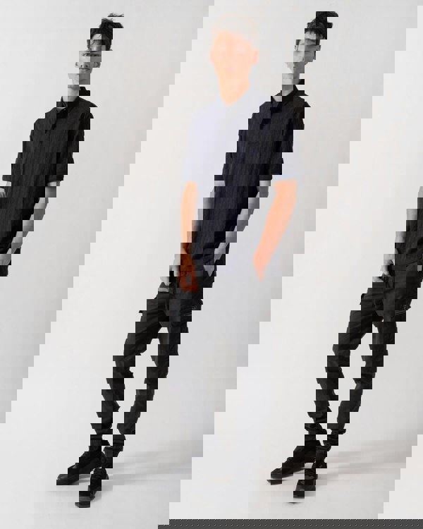 Armani Exchange Armani Exchange Mens Regular Fit Polo Shirt with Tone-On-Tone Allover Logo