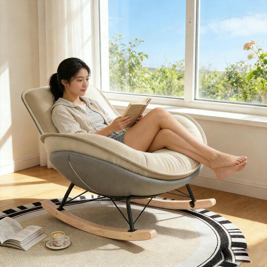 Havendro Lazy sofa recliner rocking chair for living room and balcony