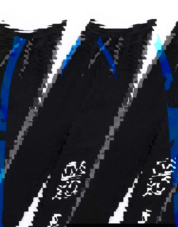 PlayStation Boys Black Blue Camo Logo Print Lounge Pants [dis]