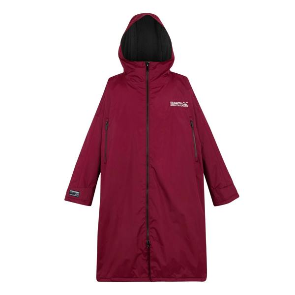Regatta Unisex Adult Waterproof Fleece Lined Changing Robe - Dark Maroon - 