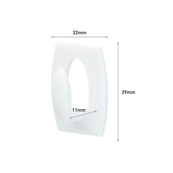 Command White Mini Hooks - Multi Colour - 