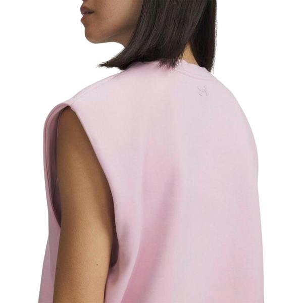 Under Armour Womens/Ladies Unstoppable Fleece Sleeveless Pullover - Pink - 