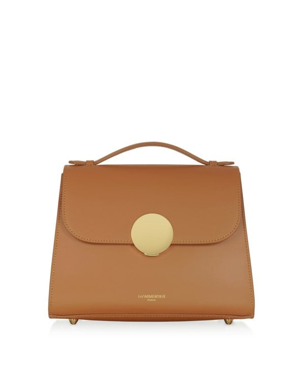 Le Parmentier Bombo Top-Handle Satchel Bag - Cognac