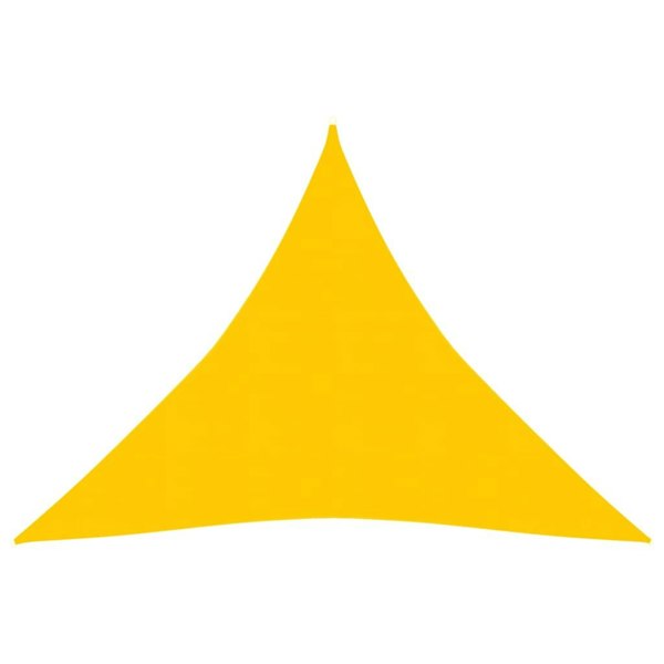 Berkfield Sunshade Sail 160 g/m�__ Yellow 3.6x3.6x3.6 m HDPE