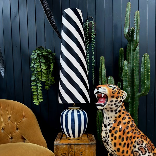 Love Frankie Liquorice Helter Skelter Oversized Cone Lampshades