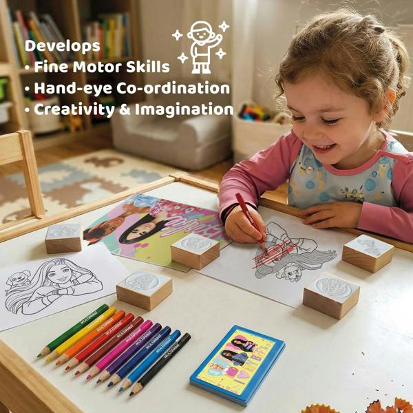 Multiprint Barbie Travel Set by Multiprint – Kids Activity & Craft Set