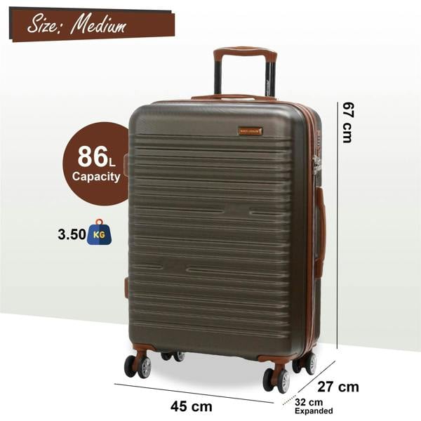 Snowball Expandable Hard Shell ABS Suitcase Set 8 Wheel Robust Travel Case Holiday Luggage