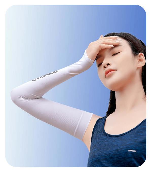 Anniou Wholesale Antibacterial Uv Knitted Arm Sleeves