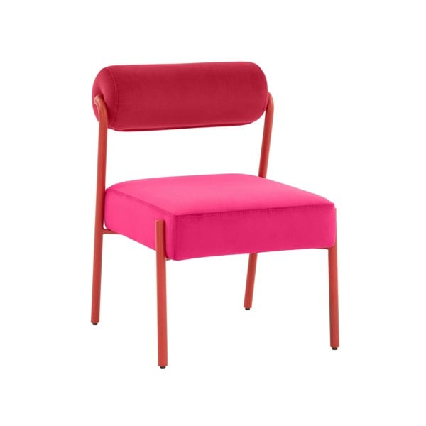 Furniture Edit Jolene Hot Pink Velvet Dining Chair - Set of 2