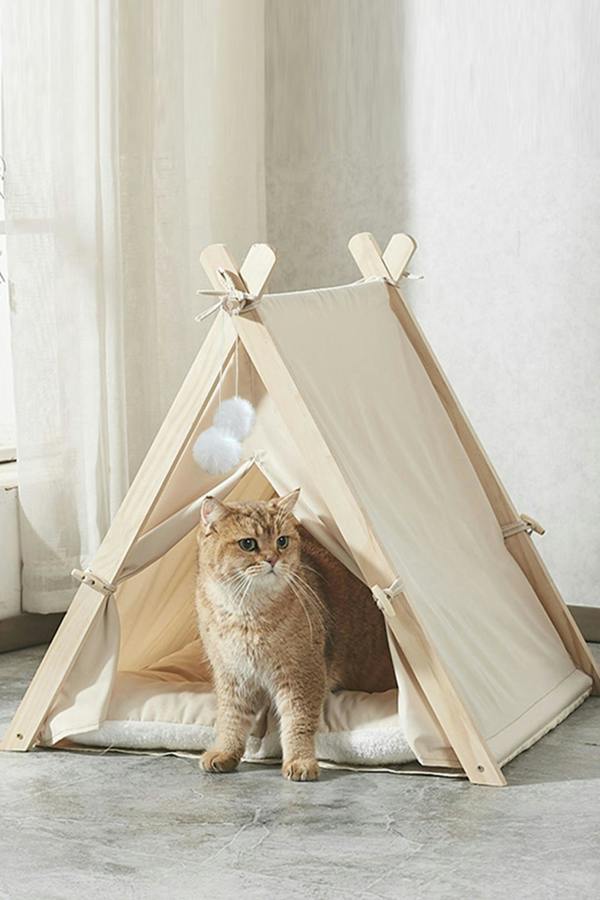 Pet Tent Teepee with Thick Cushion