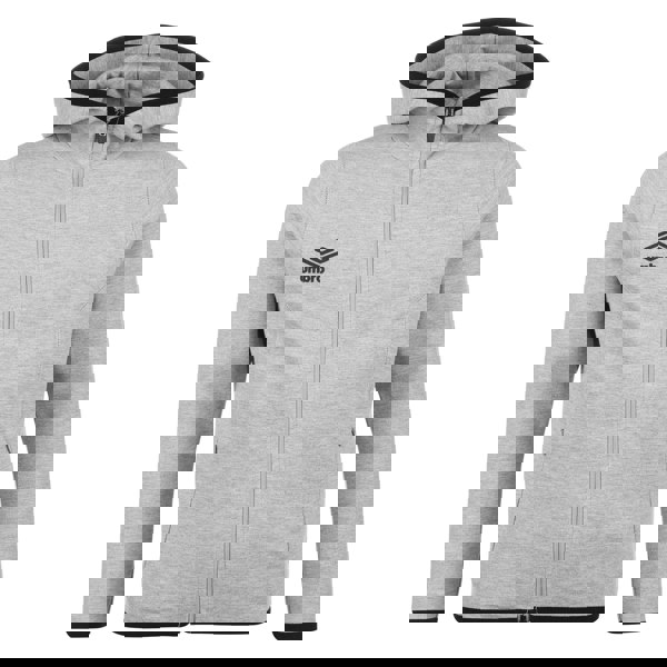 Umbro Mens Pro Fleece Full Zip Hoodie - Grey Marl/Black