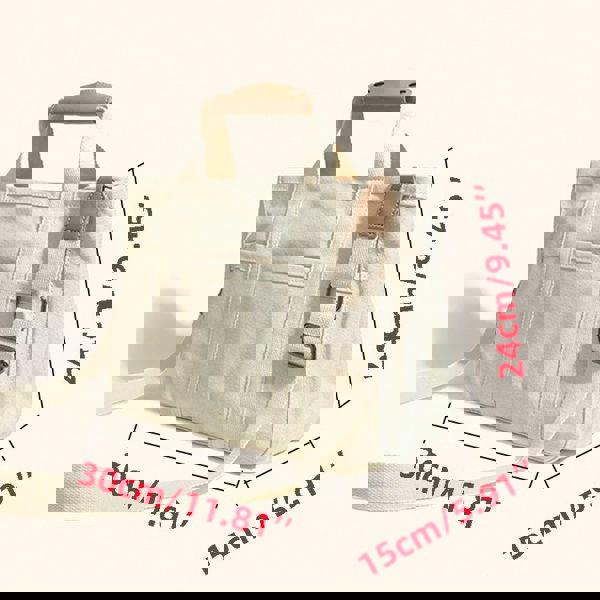 Anymom Anysort Mommy Baby Changing Bag Beige Nappy Handbag Waterproof Messenger Canvas Ins Style Maternity Hobos Bag for Stroller